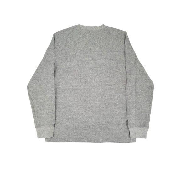 AE77 American Eagle Long Sleeve Crewneck Shirt Sz L Gray Textured Essential USA‎ - Picture 3 of 4